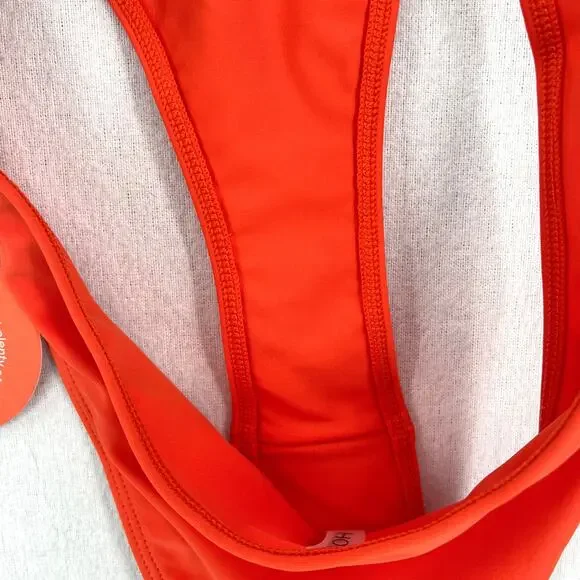 OOKIOH Monaco Bikini Bottom Womens Medium Orange High Leg Ring NWT - Picture 12 of 12